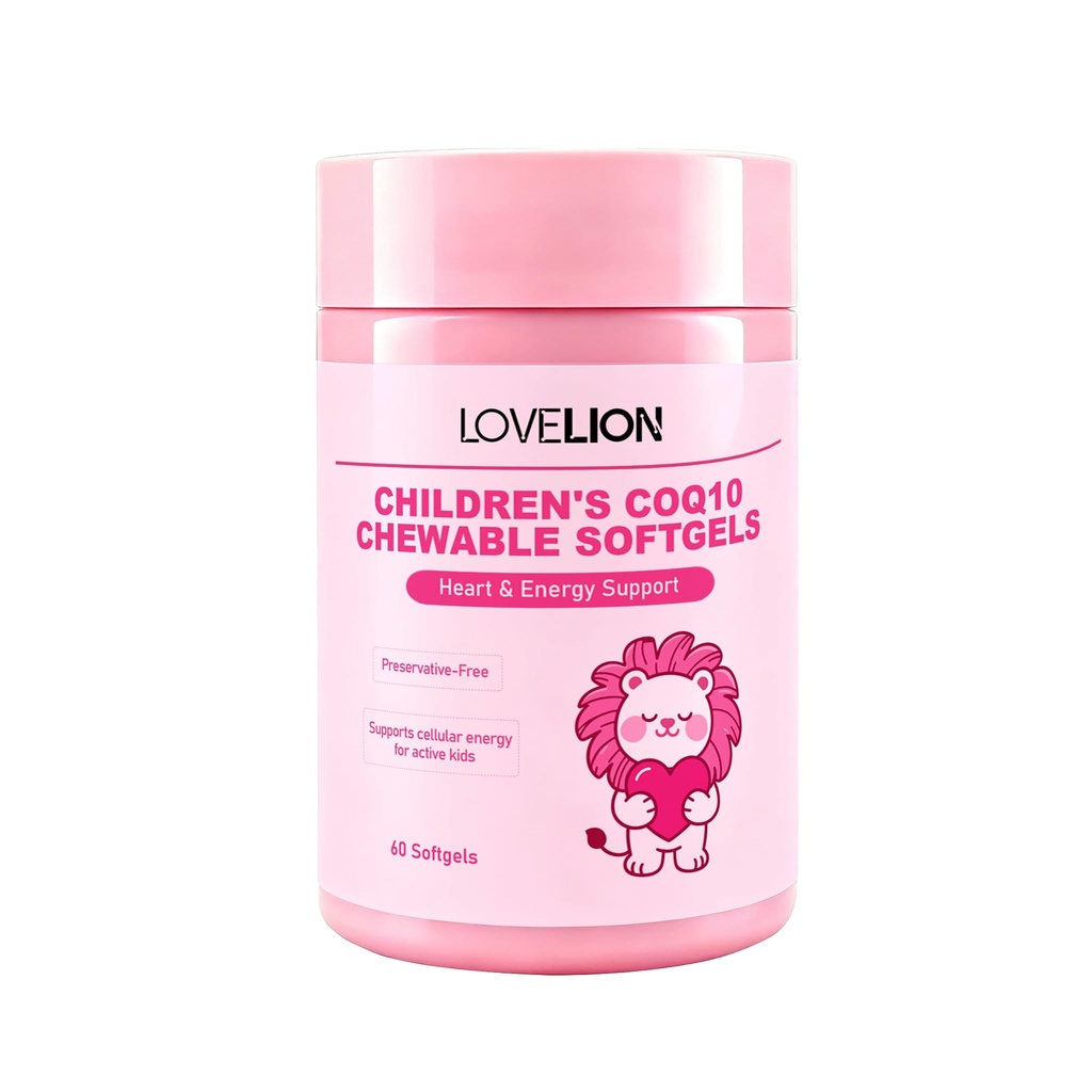 LoveLion Fruit-Flavored CoQ10 Chewable Softgels – 60 Count, 12.5mg Each