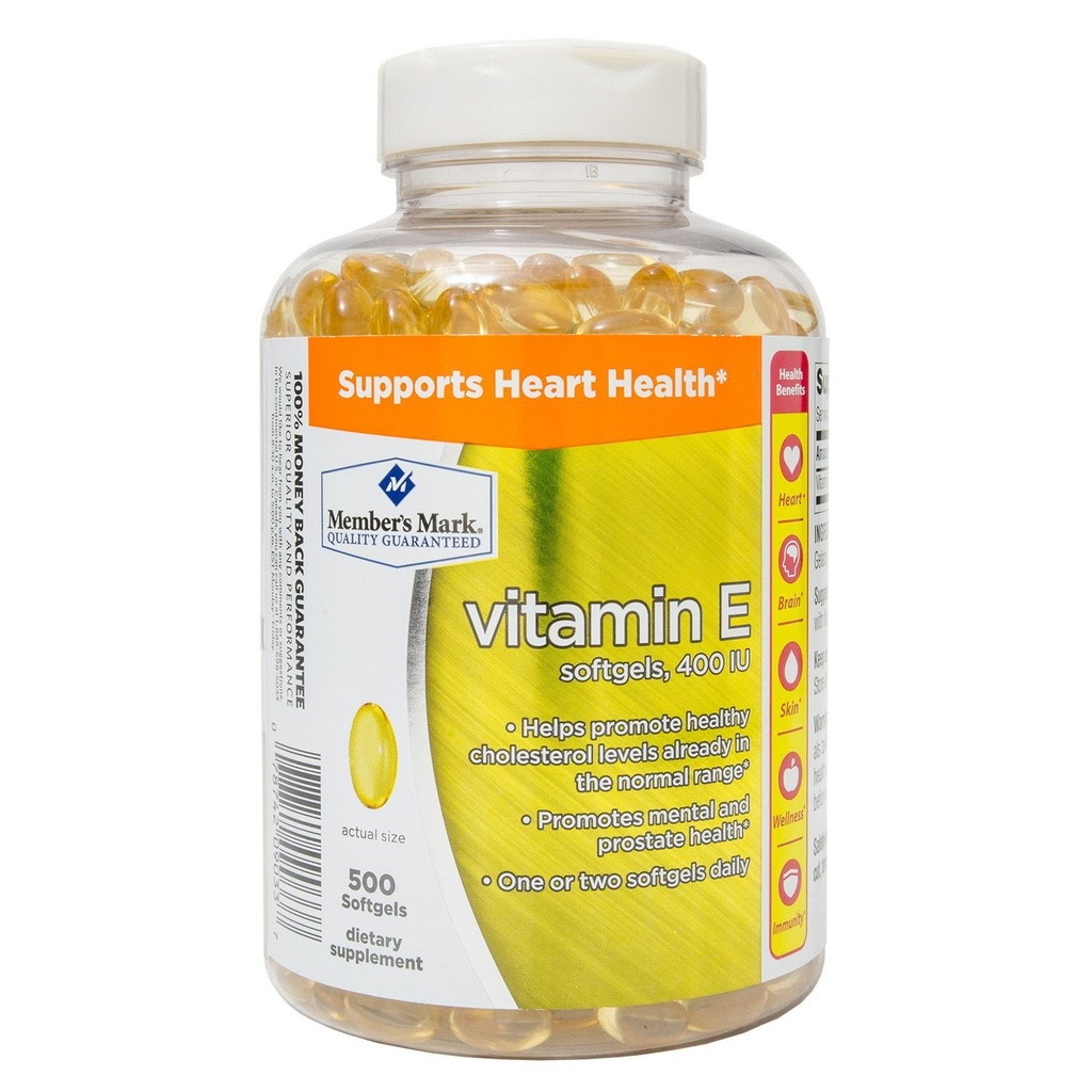 Medlemmer Mark E-vitamin 400 IE Kosttilskud (500 ct.)