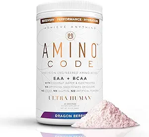 Ultra Human Amino Code Note 124; Essential Aminosyrer + BCAAs + kokos vand elektrolyter