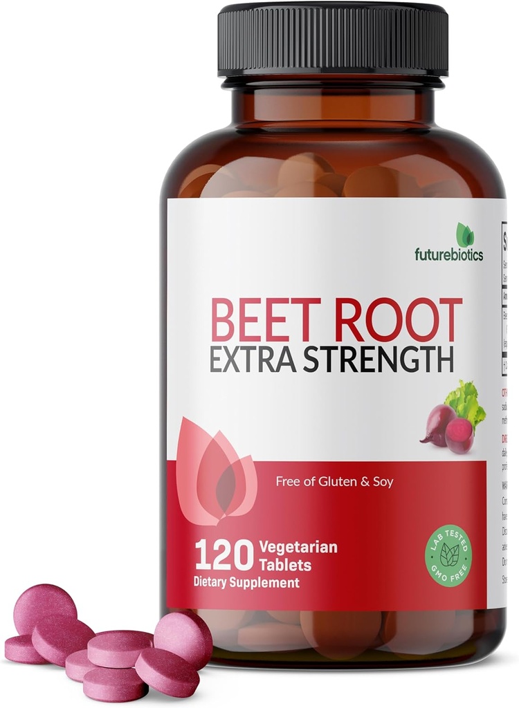 Futurebiotika Beet Root Extra Strength, Non- GMO, 120 Vegetariske tabletter
