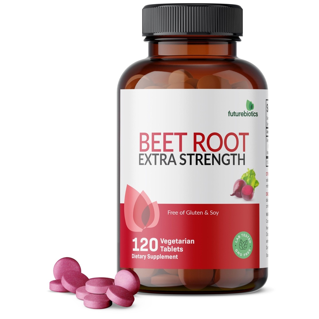 Futurebiotika Beet Root Extra Strength, Non- GMO, 120 Vegetariske tabletter