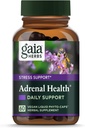 Gaia Urter Adrenal Health Daily Support - Urte tillæg med Ashwagandha, Holy Basil & Schisandra - Hjælp med at opretholde sund energi & stress niveauer * - 60 Vegansk flydende Phyto- kapsler (60- Day Supply)
