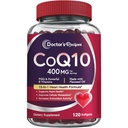 Doctor's Recipes Coq10 400mg Softgels, Ubiquinone with PQQ, Niacin, Vitamin K2 D3, Folate, Plus Black Pepper, High Absorption, Powerful-Antioxidant, Support Heart & Energy-Production, 120 Counts