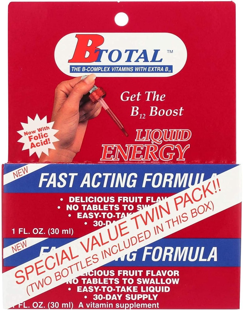 Sublingual Products B- Total Twin Pack - 2 fl oz