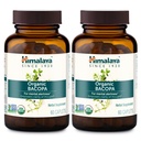 Himalaya Bacopa Monnieri Nootrop Herbal Supplement, Mental Alerness, Understøtter Rolig, Hukommelse, Cognition, USDA Organic, Non- GMO, 750 mg, 60 Plantbaserede Caplets, 2 Pack, 120 Day Supply