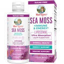 MARYRUTH'S Organics Sea Moss + Immune & Energy Liposomal | Irish Sea Moss | Vitamin B12 | Vitamin E | Elderberry | Rose Hip Oil | Orange Oil | Immune Support Supplement | Vegan | Sugar Free | 7.6 oz
