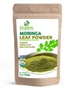 Organic Moringa Powder - 8 oz (226g) Name 124; USDA Organics, Non-GMO, Kosher, Halal, Moringa Olifera Powder - 100% Raw and Natural, by SHOPOSR