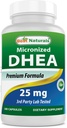 Bedste Naturals, Mikroniseret DHEA 25 mg 180 Kapsler
