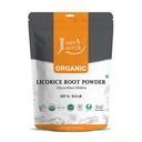 Just Jaivik 100% Organic Lakrids Root Powder - 227 gm / 0, 5 lb Mulethi Note 124; Glycyrrhiza Glabra / Yastimadu Note 124; May Enhance Gut, Respiratory & fordøjelig Wellness Note 124; USDA Organic Certified Herb