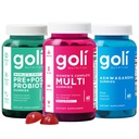 Goli Stress Less, Glow More, Digest Better Bundle - World's First 3-in-1 Pre, Post, Probiotic, Women's Complete Multi All 13 Essential Vitamins, Ashwagandha & Vitamin D Gummies, Vegan