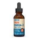 DEVA Vegan Omega-3 Liquid DHA - EPA, Non Fish from Algaes, Lemon Flavor, 2 Ounce