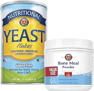 KAL Bone Meal Powder & Nutritional Yeast Bundle | 20oz & 22oz