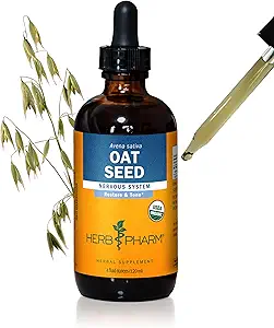 Herb Pharm Certified Organic Oat Seed Liquid Extract til nervesystem support - 4 Ounce
