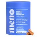 O Positiv MENO Heart + Blood Pressure Support Capsules – Daily Support for Healthy Circulation, Stress Management & Blood Pressure – with CoQ10, Beets, Pine Bark & Saffron – 30 Servings