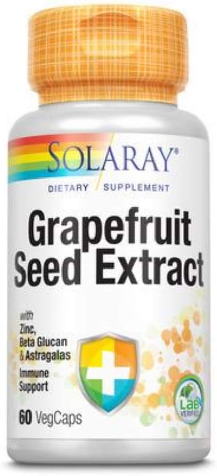 SOLARAY Grapefrugt Frø Uddrag Immunitet Formelkapsler, 250 mg