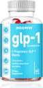 GLP-1 Probiotic Gummies, GLP-1 Supplement with Akkermansia Probiotic, Berberine, No Sugar Added for Gut & Digestion Health,Strawberry Flavor-60 Gummies