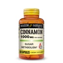 MASON NATURAL Cinnamon, 1000 mg, 100 kapsler (pakning med 3), Herbal Kosttilskud