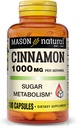 MASON NATURAL Cinnamon, 1000 mg, 100 kapsler (pakning med 3), Herbal Kosttilskud