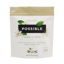 Protein Powder Vanilla Bean - 20g Vegan, Plantbaseret protein mix - Non-GMO, Non-Dairy, Gluten- Free - 3,5g BCAA - 9 Essential Aminosyrer - 15-Day Supply - 1 Bag, 15 Servere