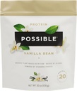 Protein Powder Vanilla Bean - 20g of Vegan, Plant-Based Protein Mix - Non-GMO, Non-Dairy, Gluten-Free - 3.5g of BCAAs - 9 Essential Amino Acids - 15-Day Supply - 1 Bag, 15 Servings