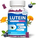 Lutein Gummies, 12 i 1 Lutein og Zeaxanthin Kosttilskud Eye Vitamin Gummies for voksne, Eye Health Supplement med multiple Vitamin til fremme af Eye & Vision - 60 Gummies