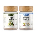 Snap Supplements Liver Health Milk Thistle Supplement + Kidney Health Cranberry Supplement Bundle, 60 Vegetarian Capsules (30-Day Supply)