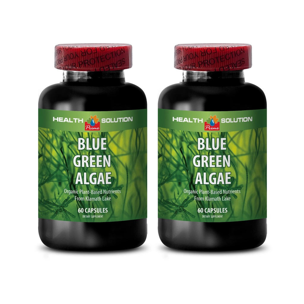 Klamath Blue Green Algae Capsules - Blue Green Algae - Boost immunsystemet - Blue Green Algae - Blue Green Algae supplement - immunsupport supplement - immunbooster - Blue Algae - 2B 60 Caps