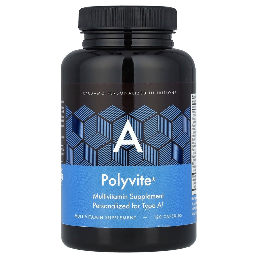 D 'Adamo Personaliseret Nutrition Polyvite A, 120 Greve