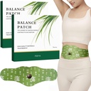 2 Hanpo Japanese Herbal Balance Patch, Plant-Based Ingredients, Comfortable Adhesive Design, Easy Topical Use, 2 Boxes, 10 Patches