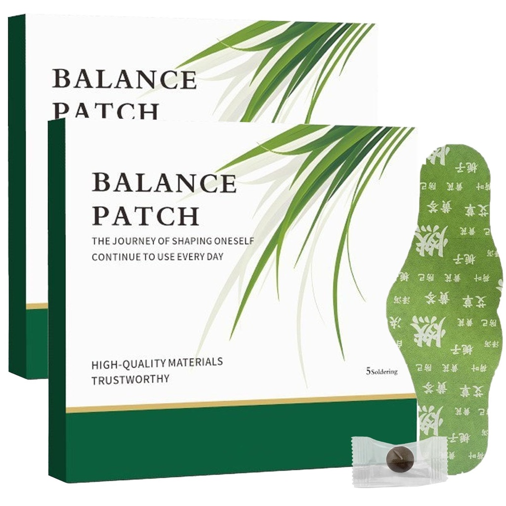 Hanpo Japanese Herbal Balance Patch, Plant-Based Ingredients, Comfortable Adhesive Design, Easy Topical Use, 2 Boxes, 10 Patches (2)