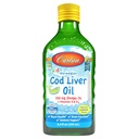 Carlson - Kid 's Cod Lever Oil, 550 mg Omega- 3s, Vitamin A & D3, Wild Norwegian, Lemon, 250 ml