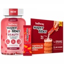Bellway Super Fiber Gummies + Beauty and Fruit Packets Bundle, Chicory Root Fiber with Biotin and Vitamins A C E Plus Organic Psyllium Husk Packets, Sugar Free (60 Count + 20 Packets)