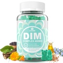 DIM tillæg Kvinder 400mg, Østrogen tillæg for kvinder, Sukker fri DIM gummier for mænd & kvinder w / Biotin, Flaxseed Oil, Burdock, Calendula, BioPerine for Hormone Balance, Menopause & Prostata 60Cts