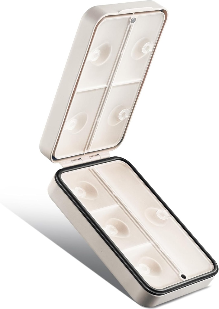 Rejse Pill Organizer, Rejse Pill Case, Fugt-Bevis Pill Case, Bærbar Pill Box til Rejser, Cute Pill Container, Medicin Pill Organizer til Vitamin, Fiskeolier, Kosttilskud