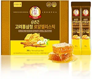 6- Year Koreansk rød Ginseng Extract & Royal Honey Budding 124; 30 Sticks Buddy 124; Sweet Flavor Buddy 124; 70mg Ginseng, 15% Australske Honey Buddy 124; Energi, Fokus, Træthed, immunforsvar