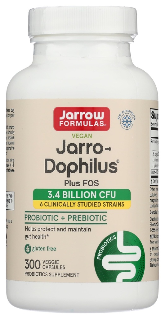 Jarrow Formulas, Dophilus Plus FOS Capsules, 300 Count