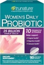 Women's Daily Probiotic 90 Capsules, 25 Billion Cells Vegetarian Probiotics for Digestive Health, 90 Day Supply