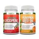 NutrionN Pumpkin Seed Oil Softgels Lycopene Capsules Combo - målrettet støtte til prostata og urinveje
