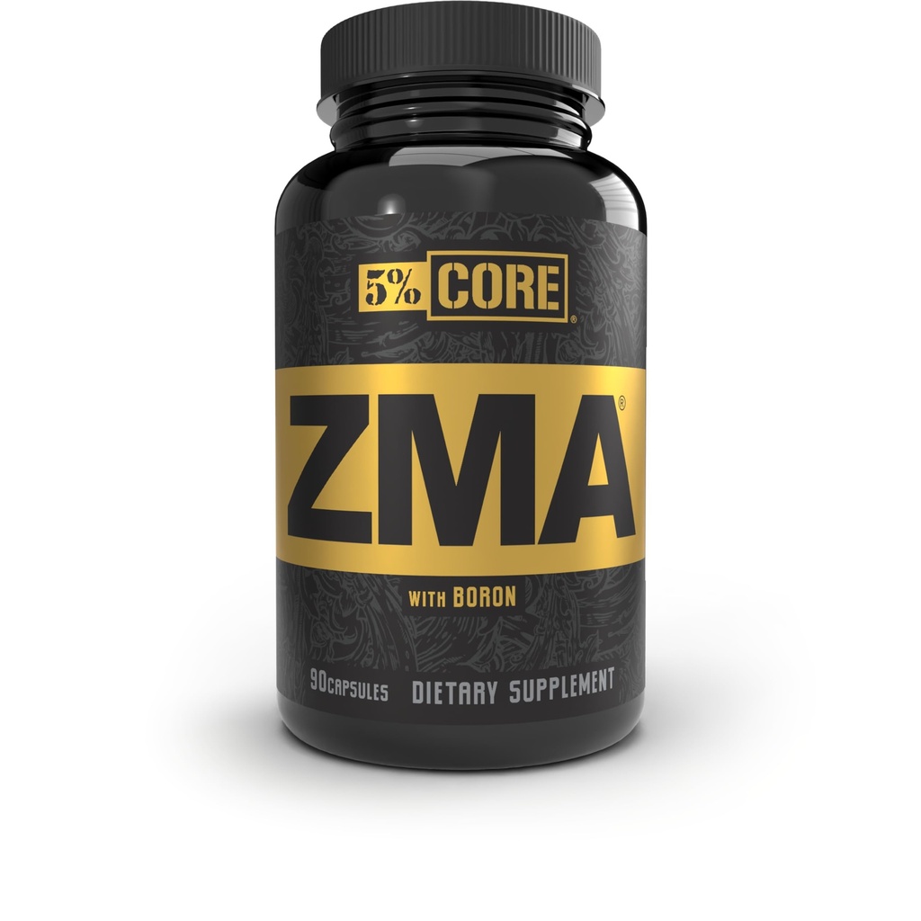 5% Nutrition Core ZMA (med Bor) Note 124; fremmer inddrivelse ved at genoprette niveauer af zink, Magnesium & vitamin B-6 (90 kapsler)