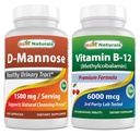 Bedste Naturals D- Mannose 1500 mg & vitamin B12 6000 mcg