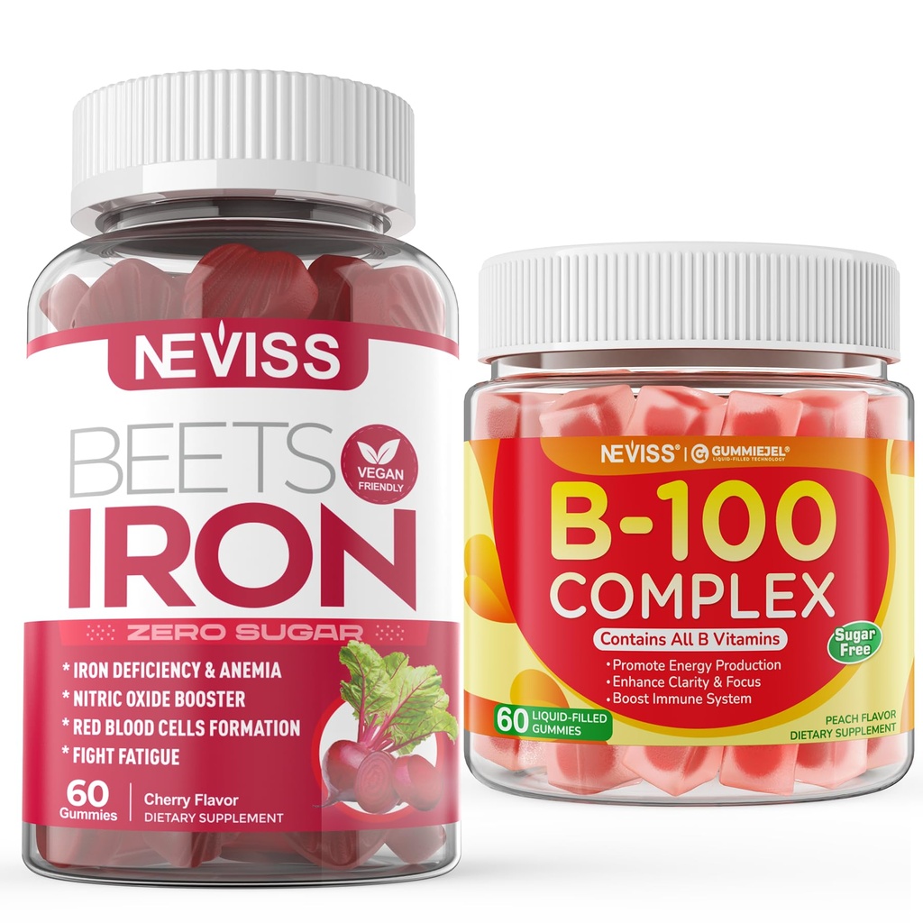 Sugar Free Iron Gummies+Vitamin B100 Complex