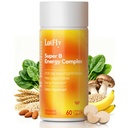 B-vitamin Kompleks med B1, B2, B3, B5, B6, B7, B9, B12 Taurine- immunforsvar, energimetabolisme og nervesystem - Super B-kompleks med blod Orange pulver - 60 tabletter til mænd og kvinder