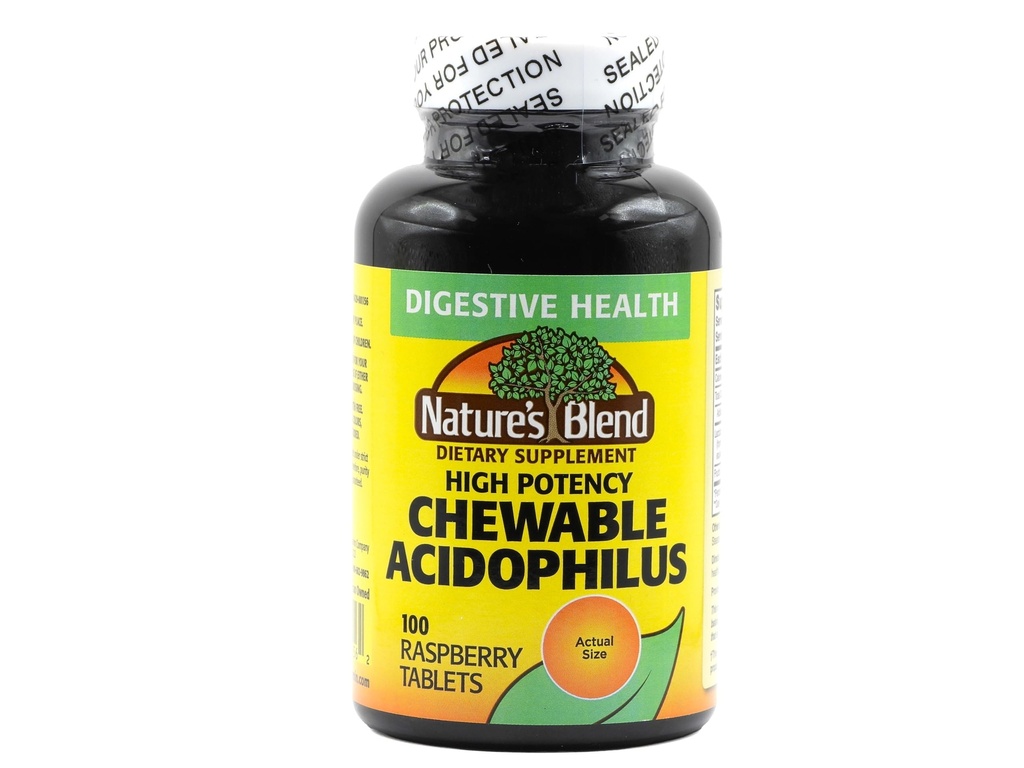 Naturens Blend Acidophilus Probiotisk tillæg - 100 højpotens kapsler - fordøjelsessygdomme, Gut Flora Balance