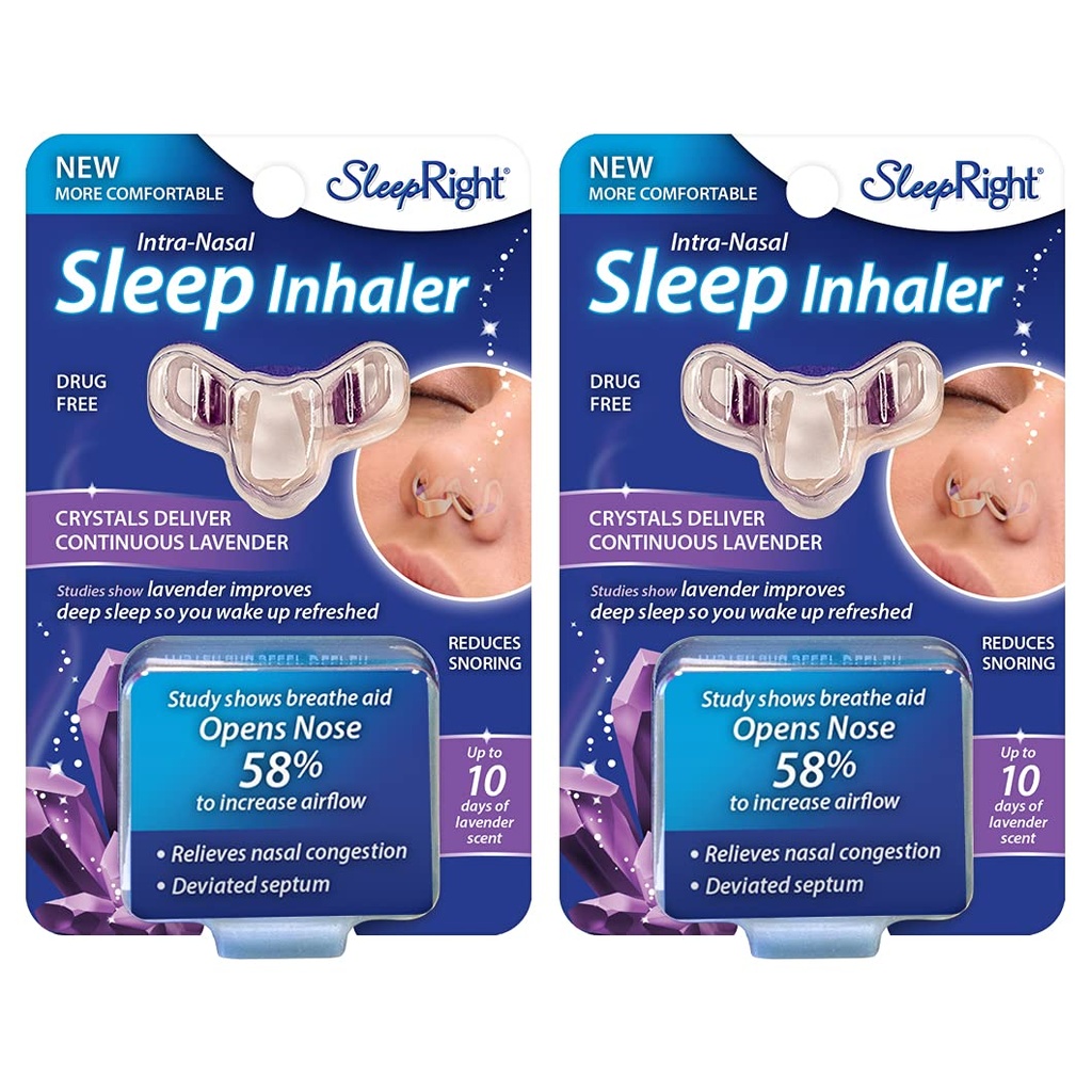 SleepRight Intra-Nasal Sleep Inhaler Nasal Congestion Reducer with Lavender (2-Pack)