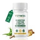 Digestive Enzyme Complex | 60 Vegan Capsules | Digestive Enzyme Blend, Probiotic, Inulin Prebiotic, Ginger Root Extract & Aloe Vera | Dietary Supplement | Non-GMO | Gluten-Free | Made for USA