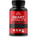 Heart Support og Blood Flow Supplement, 120 Kapsler, Understøtter Kardiovaskulær Sundhed, Sund Kolesterol, Triglycerid, Homocystein, CRP Nivels