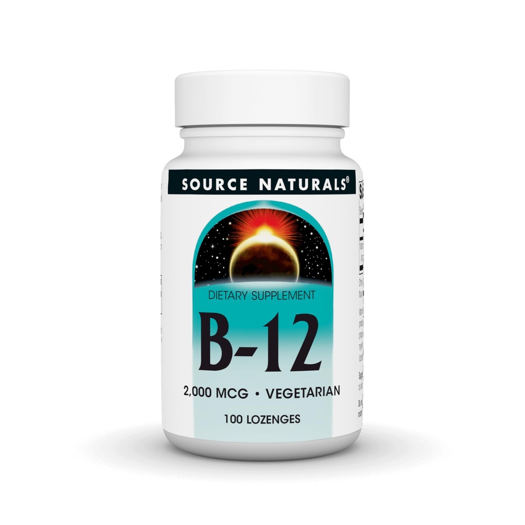 Kilde Naturals Vitamin B-12, 2000 mcg Understøtter energiproduktion - 100 Lozenges