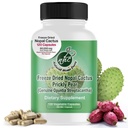 Nopal kaktus kapsler - Fryse Tørret Prickly Pære Uddrag - Fiber supplement til Metabolic Health Support - Rich in Betalains & Nitrater - Non- GMO - 120 Veggie Caps (1 flaske)