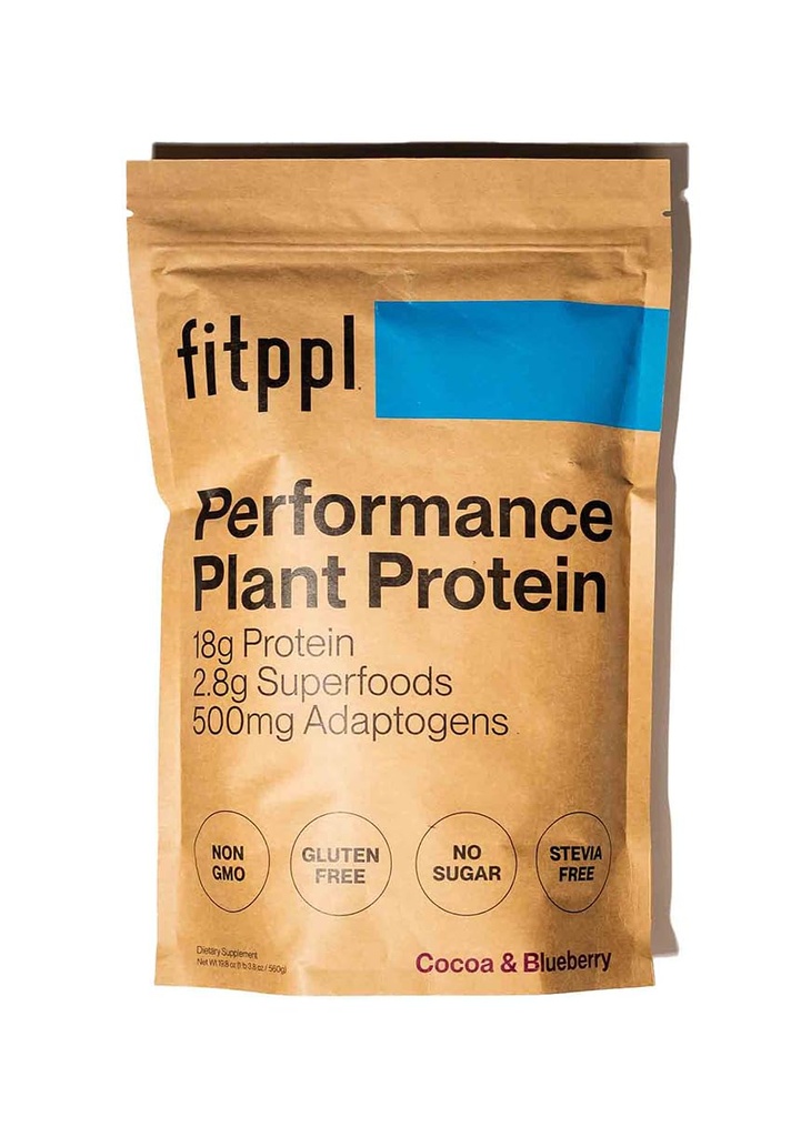 Plant Based Protein Powder w/Superfoods, Ashwagandha, Reishi, Lions Mane for Optimal Health | 18G of Organic Chocolate Vegan Protein, Gluten Free, Stevia Free, Sugar Free, 20 Servings