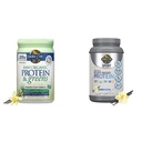 Garden of Life Raw Organic Protein & Greens Vanilla - Vegan Protein Powder for Women and Men & Organic Vegan Sport Protein Powder, Vanilla - Probiotics, BCAAs, 30g Plant Protein